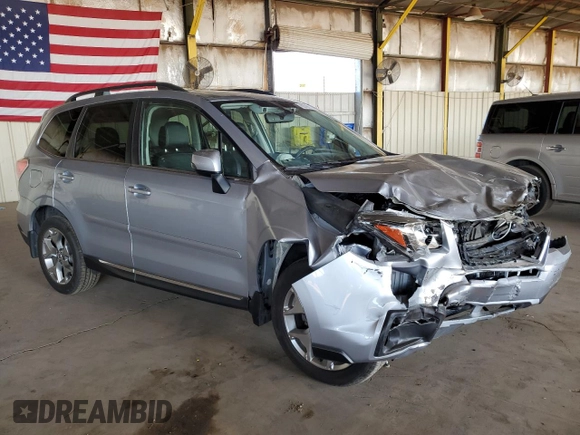 2017 Subaru Forester Touring with VIN JF2SJAWC0HH482285, listed as a Copart auction lot 62189045 with 55,543 mi miles and Salvage title. Bid and sale history available at DreamBid. Image 4.