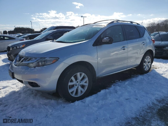2012 Nissan Murano SV with VIN JN8AZ1MW4CW226675, listed as a Copart auction lot 43904425 with 157,568 mi miles and Salvage Title. Bid and sale history available at carsss.com. Image 1.