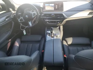 2021 BMW 5 Series 540i with VIN WBA53BJ09MCG05923, listed as a Copart auction lot 48312385 with 41,989 mi miles and Salvage Title. Bid and sale history available at DreamBid. Image 8.