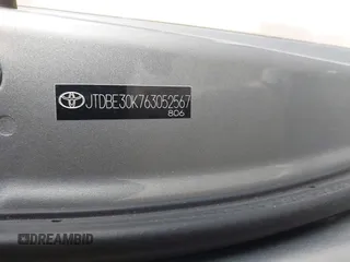 2006 Toyota Camry STD with VIN JTDBE30K763052567, listed as a IAAI auction lot 41553501 with 63,850 mi miles. Bid and sale history available at carsss.com. Image 9.