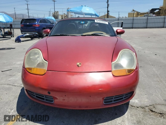 2001 Porsche Boxster with VIN WP0CA29851U623400, listed as a Copart auction lot 62940895 with 102,734 mi miles and Salvage title. Bid and sale history available at DreamBid. Image 5.