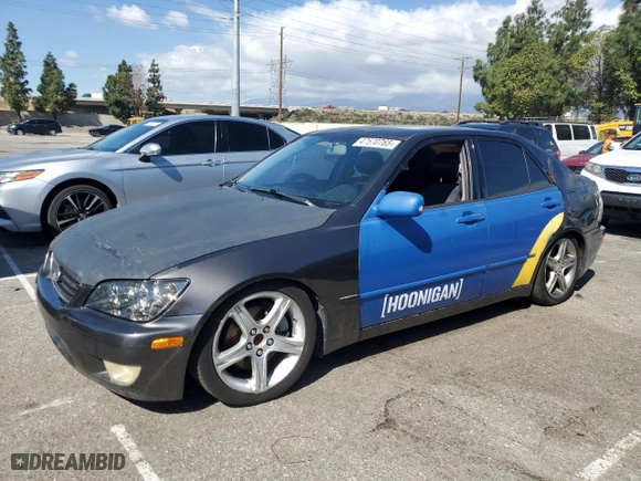 2003 Lexus IS 300 with VIN JTHBD192630078020, listed as a Copart auction lot 47570765 with 185,728 mi miles and Clean Title. Bid and sale history available at carsss.com. Image 1.