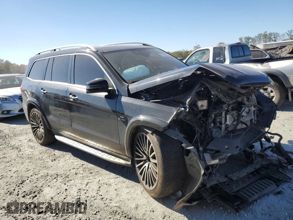 2017 Mercedes-Benz GLS with VIN 4JGDF7FE8HA885805, listed as a Copart auction lot 75594054 with 102,551 mi miles and Salvage Title. Bid and sale history available at carsss.com. Image 4.