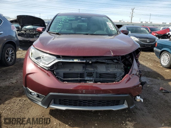 2018 Honda CR-V EX-L with VIN 7FARW2H88JE050602, listed as a Copart auction lot 48007035 with 59,638 mi miles and Salvage Title. Bid and sale history available at carsss.com. Image 5.