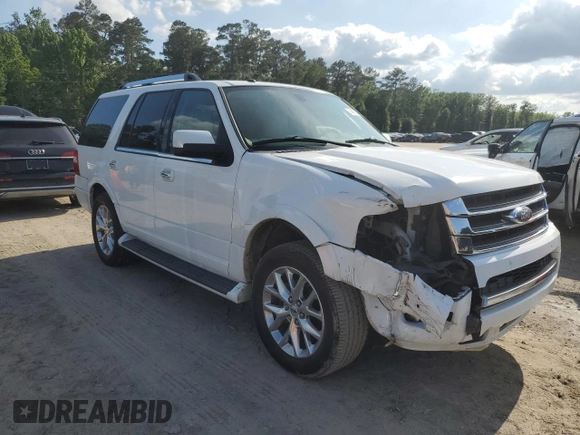 2016 Ford Expedition Limited with VIN 1FMJU1KT1GEF56168, listed as a Copart auction lot 54842505 with 128,885 mi miles and Salvage title. Bid and sale history available at DreamBid. Image 4.