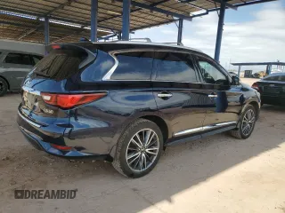 2019 Infiniti QX60 Pure z VIN 5N1DL0MM2KC561741, wystawiony jako Copart lot #53581405 z przebiegiem 80 366 mil mil oraz Szkoda całkowita • Salvage title. Historia ofert i sprzedaży dostępna na DreamBid. Obrazek 3.