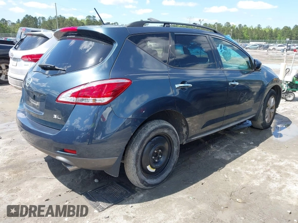 2014 Nissan Murano SL with VIN JN8AZ1MU5EW400142, listed as a IAAI auction lot 41975236 with 131,632 mi miles and . Bid and sale history available at carsss.com. Image 4.