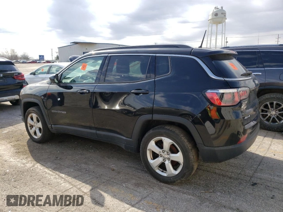 2018 Jeep Compass Latitude with VIN 3C4NJDBB0JT191125, listed as a Copart auction lot 52825905 with 188,553 mi miles and Clean Title. Bid and sale history available at carsss.com. Image 2.