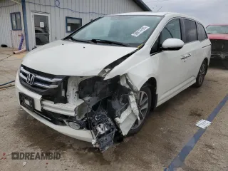 2016 Honda Odyssey Touring Elite with VIN 5FNRL5H95GB134643, listed as a Copart auction lot 50913795 with 154,151 mi miles and Salvage Title. Bid and sale history available at DreamBid. Image 1.