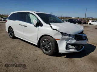 2022 Honda Odyssey Elite z VIN 5FNRL6H91NB009531, wystawiony jako Copart lot #54019135 z przebiegiem 77 822 mil mil oraz Szkoda całkowita • Salvage title. Historia ofert i sprzedaży dostępna na DreamBid. Obrazek 4.