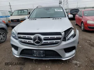 2017 Mercedes-Benz GLS 550 with VIN 4JGDF7DE6HA783390, listed as a Copart auction lot 50081065 with 82,273 mi miles and Salvage title. Bid and sale history available at DreamBid. Image 5.
