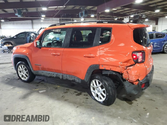 2019 Jeep Renegade Latitude z VIN ZACNJBBB4KPK02492, wystawiony jako Copart lot #55523965 z przebiegiem 60 083 mil mil oraz Szkoda całkowita • Salvage title. Historia ofert i sprzedaży dostępna na DreamBid. Obrazek 2.