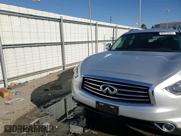 2016 Infiniti QX70 with VIN JN8CS1MW5GM750058, listed as a Copart auction lot 47272935 with 82,155 mi miles and Salvage Title. Bid and sale history available at DreamBid. Image 14.
