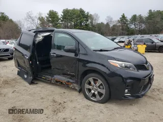 2018 Toyota Sienna SE with VIN 5TDXZ3DC3JS965024, listed as a Copart auction lot 51798835 with 51,267 mi miles and Salvage title. Bid and sale history available at DreamBid. Image 4.
