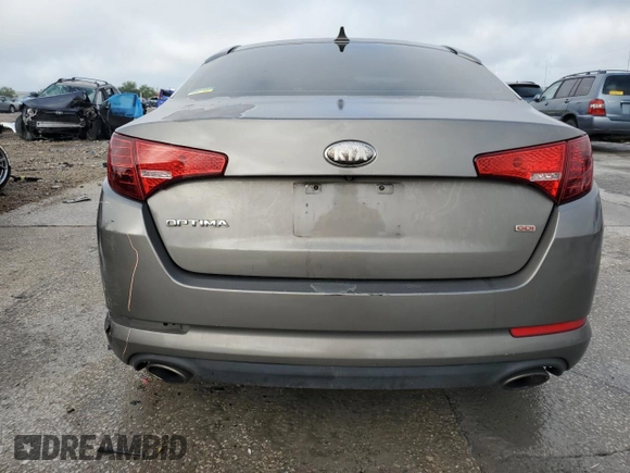 2013 Kia Optima LX with VIN 5XXGM4A75DG196348, listed as a Copart auction lot 53965975 with 156,781 mi miles and Salvage Title. Bid and sale history available at carsss.com. Image 6.