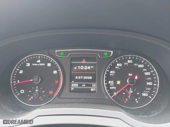 2016 Audi Q3 Premium Plus with VIN WA1EFCFS4GR024882, listed as a IAAI auction lot 41898646 with 82,553 mi miles. Bid and sale history available at carsss.com. Image 7.