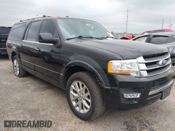 2017 Ford Expedition Max Limited with VIN 1FMJK1KT5HEA82409, listed as a IAAI auction lot 41808018 with 122,515 mi miles and . Bid and sale history available at DreamBid. Image 1.