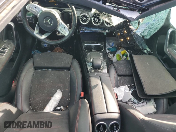 2021 Mercedes-Benz A 220 with VIN W1K3G4EB9MJ259019, listed as a Copart auction lot 47981625 with 59,870 mi miles and Salvage Title. Bid and sale history available at DreamBid. Image 8.