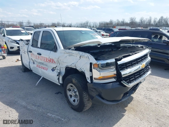 2018 Chevrolet Silverado 1500 Work Truck with VIN 1GCVKNEC2JZ197105, listed as a IAAI auction lot 41853258 with 105,346 mi miles. Bid and sale history available at carsss.com. Image 6.