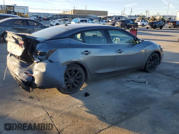 2023 Nissan Maxima SR with VIN 1N4AA6EV6PC513972, listed as a Copart auction lot 86695044 with 27,174 mi miles and Salvage title. Bid and sale history available at DreamBid. Image 3.