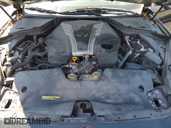 2018 Infiniti Q50 Luxe with VIN JN1EV7AP7JM350153, listed as a Copart auction lot 49594995 with 114,375 mi miles and Salvage title. Bid and sale history available at DreamBid. Image 11.