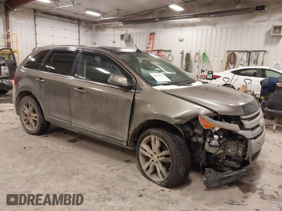 2013 Ford Edge Limited with VIN 2FMDK4KC5DBB73376, listed as a IAAI auction lot 41414042 with 128,699 mi miles. Bid and sale history available at carsss.com. Image 1.