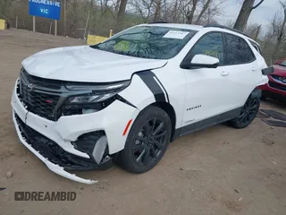 2023 Chevrolet Equinox RS z VIN 3GNAXMEG7PL203601, wystawiony jako IAAI lot #41913587 z przebiegiem 12 837 mil mil oraz . Historia ofert i sprzedaży dostępna na DreamBid. Obrazek 2.