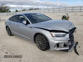 2022 Audi A5 Sportback Premium Plus with VIN WAUCBCF52NA023970, listed as a Copart auction lot 77373983 with 14,327 mi miles. Bid and sale history available at carsss.com. Image 4.
