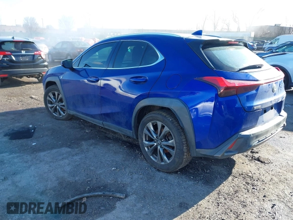 2019 Lexus UX 250h z VIN JTHU9JBH4K2015400, wystawiony jako IAAI lot #41525608 z przebiegiem Nie podano mil oraz . Historia ofert i sprzedaży dostępna na DreamBid. Obrazek 3.