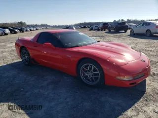 2001 Chevrolet Corvette Z06 with VIN 1G1YY12S015111810, listed as a Copart auction lot 38849954 with 76,940 mi miles and Salvage Title. Bid and sale history available at carsss.com. Image 4.
