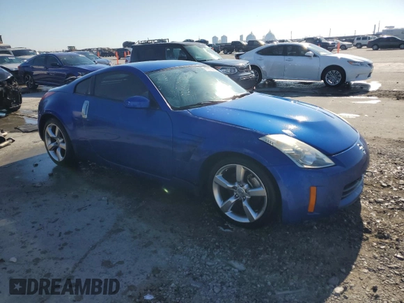 2007 Nissan 350Z with VIN JN1BZ34D27M506173, listed as a Copart auction lot 77497444 with 75,005 mi miles and Non Repairable. Bid and sale history available at DreamBid. Image 4.