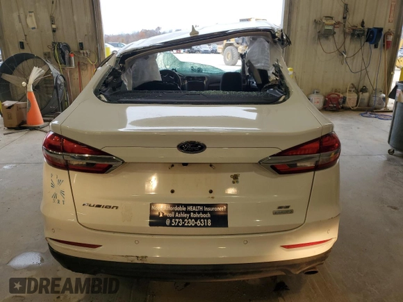 2020 Ford Fusion SE with VIN 3FA6P0HD7LR202549, listed as a Copart auction lot 82451564 with 0 mi miles and Salvage Title. Bid and sale history available at carsss.com. Image 6.