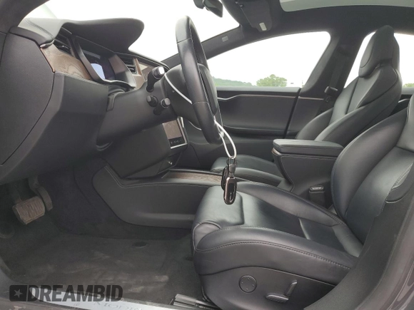 2020 Tesla Model S Long Range with VIN 5YJSA1E22LF351472, listed as a Copart auction lot 56195695 with 76,311 mi miles and Salvage title. Bid and sale history available at DreamBid. Image 7.