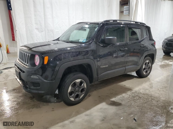 2018 Jeep Renegade Upland Edition with VIN ZACCJBAB1JPH29531, listed as a Copart auction lot 84016334 with 85,615 mi miles and Salvage Title. Bid and sale history available at carsss.com. Image 1.