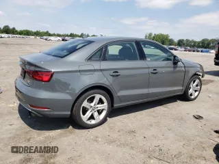 2018 Audi A3 Sedan Premium with VIN WAUB8GFFXJ1066988, listed as a Copart auction lot 56528254 with 50,991 mi miles and Salvage Title. Bid and sale history available at carsss.com. Image 3.