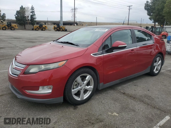 2012 Chevrolet Volt with VIN 1G1RD6E42CU105378, listed as a Copart auction lot 54560595 with 170,924 mi miles and Clean Title. Bid and sale history available at carsss.com. Image 1.