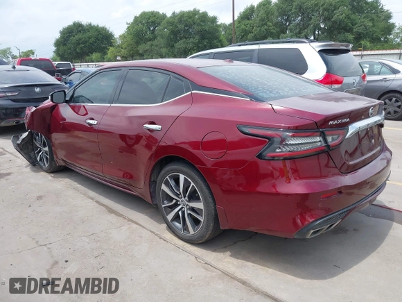 2020 Nissan Maxima SV with VIN 1N4AA6CV3LC386062, listed as a IAAI auction lot 42132959 with 40,098 mi miles and . Bid and sale history available at DreamBid. Image 3.