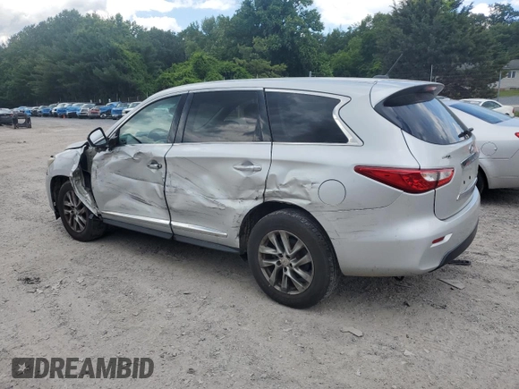 2015 Infiniti QX60 with VIN 5N1AL0MM6FC516052, listed as a Copart auction lot 61912455 with 98,007 mi miles and Salvage title. Bid and sale history available at DreamBid. Image 2.