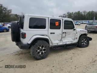 2022 Jeep Wrangler Unlimited Rubicon with VIN 1C4HJXFNXNW133624, listed as a Copart auction lot 48222615 with 51,849 mi miles and Salvage title. Bid and sale history available at DreamBid. Image 3.