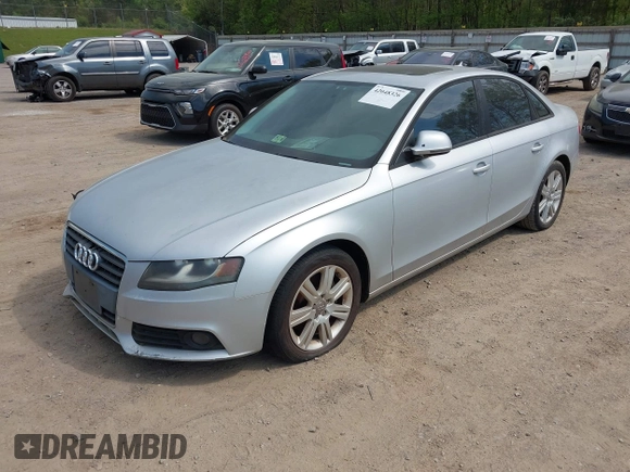 2009 Audi A4 2.0T Prem with VIN WAUJF78K69N060394, listed as a IAAI auction lot 42048326 with 117,564 mi miles. Bid and sale history available at carsss.com. Image 2.
