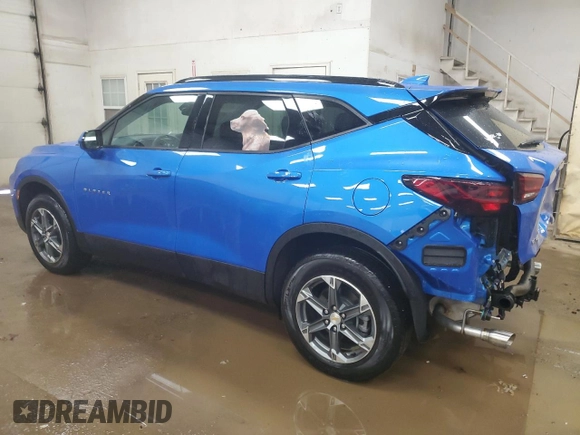 2025 Chevrolet Blazer LT with VIN 3GNKBHR45SS107121, listed as a Copart auction lot 53130305 with 1,401 mi miles and Salvage title. Bid and sale history available at DreamBid. Image 2.