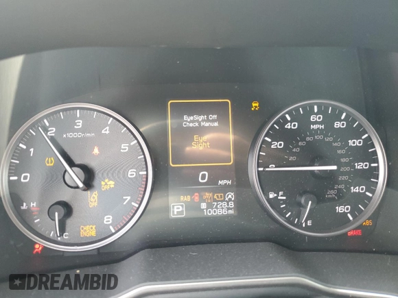 2024 Subaru Outback Touring with VIN 4S4BTAPC7R3297247, listed as a Copart auction lot 56681195 with 10,086 mi miles and Salvage title. Bid and sale history available at DreamBid. Image 9.