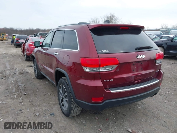2018 Jeep Grand Cherokee Limited with VIN 1C4RJFBG8JC487711, listed as a IAAI auction lot 41966388 with 110,512 mi miles and . Bid and sale history available at DreamBid. Image 3.