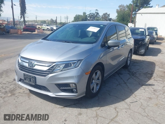 2020 Honda Odyssey EX-L with VIN 5FNRL6H7XLB017154, listed as a IAAI auction lot 41698872 with 54,626 mi miles. Bid and sale history available at carsss.com. Image 17.