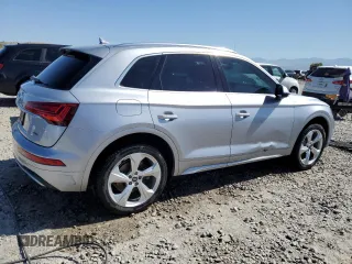 2021 Audi Q5 Premium Plus with VIN WA1BAAFY6M2004339, listed as a Copart auction lot 58202305 with 82,446 mi miles and Salvage title. Bid and sale history available at DreamBid. Image 3.