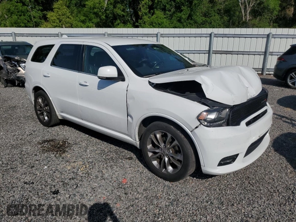 2019 Dodge Durango GT Plus with VIN 1C4RDHDG5KC549664, listed as a Copart auction lot 51383395 with 104,278 mi miles and Non Repairable. Bid and sale history available at carsss.com. Image 4.