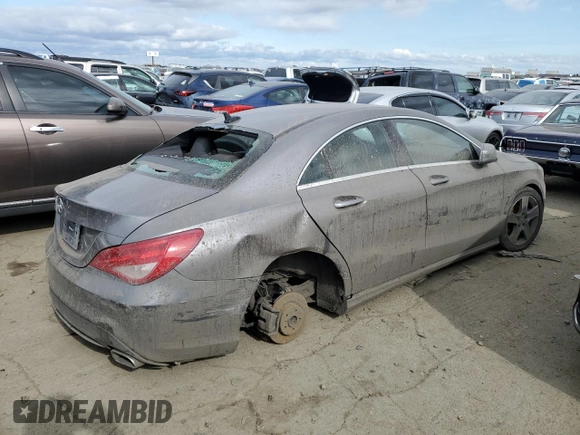 2015 Mercedes-Benz CLA 250 with VIN WDDSJ4EB3FN225084, listed as a Copart auction lot 42515414 with 89,730 mi miles and . Bid and sale history available at DreamBid. Image 3.