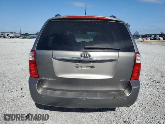 2010 Kia Sedona EX with VIN KNDMH4C37A6329588, listed as a Copart auction lot 88289775 with 127,529 mi miles and Clean Title. Bid and sale history available at carsss.com. Image 6.