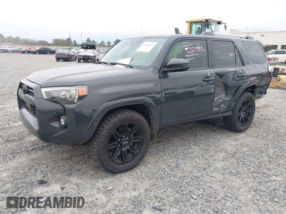 2024 Toyota 4Runner SR5 with VIN JTEEU5JR1R5312926, listed as a IAAI auction lot 41304373 with 2,396 mi miles and . Bid and sale history available at DreamBid. Image 2.