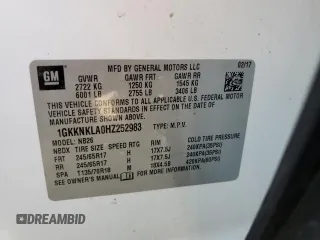 2017 GMC Acadia SLE with VIN 1GKKNKLA0HZ252983, listed as a Copart auction lot 48889915 with 180,759 mi miles and Clean Title. Bid and sale history available at DreamBid. Image 13.